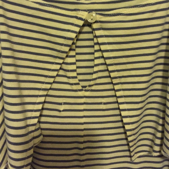Yellow & gray striped dress - Picture 3 of 4