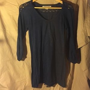 American rag navy blue blouse