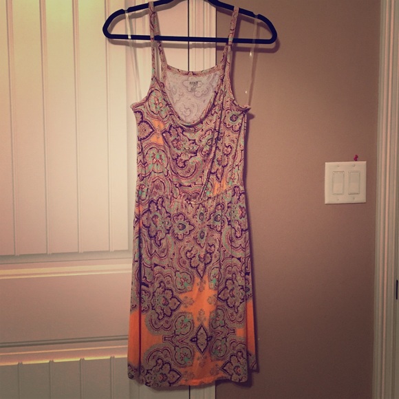 Paisley spaghetti strap dress