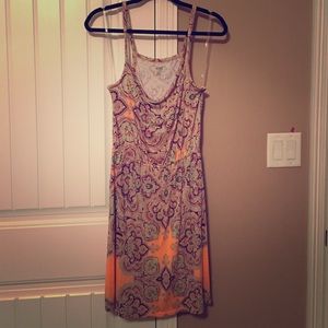 Paisley spaghetti strap dress