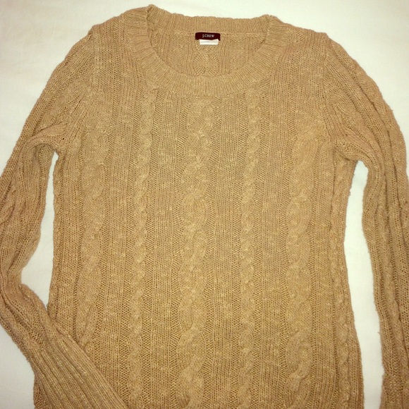 J crew cable knit sweater
