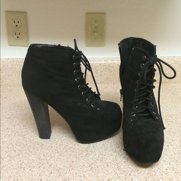 Black boots.