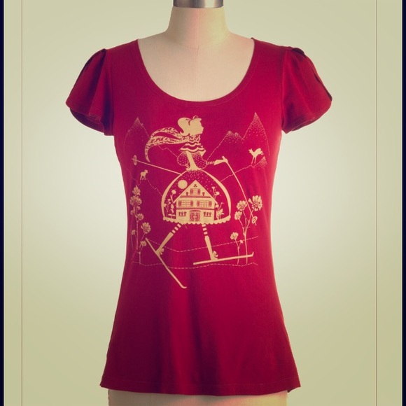 Modcloth Skiing is Believin' Tee