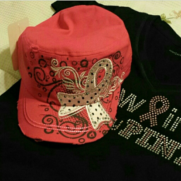 {HP} Cowgirls United by Pink Rhinestone Cap - Picture 2 of 2