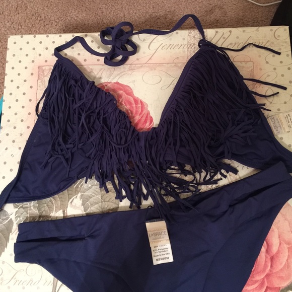 L*SPACE fringe Bathing suit !