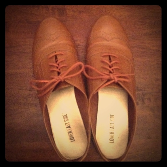 Tan oxfords