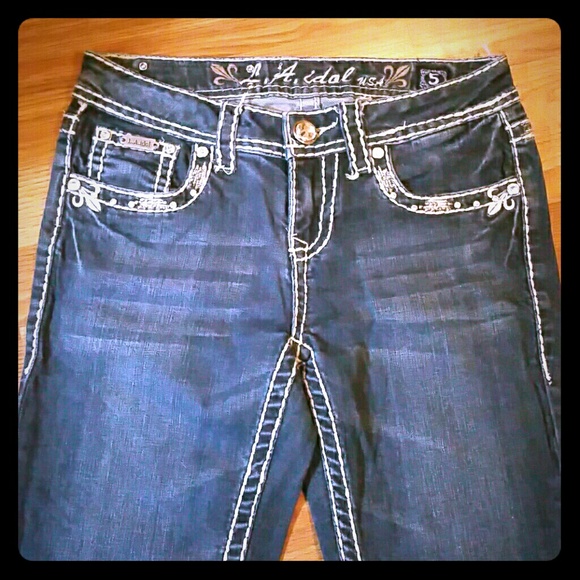 L.A.Idol jean w/ Wide Sticking & Jewels