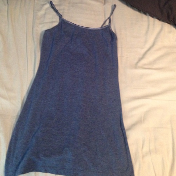 Dull blue tank top