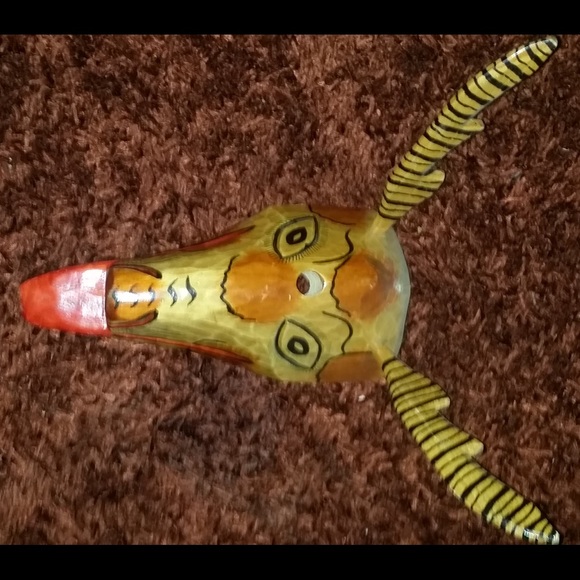 Guatemala wooden animal mask Authentic hand made