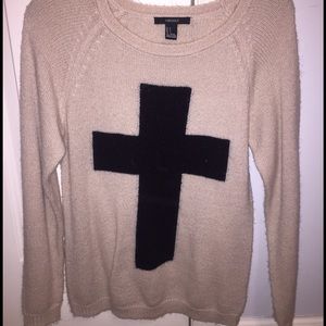 Forever 21 Black & Tan Sweater
