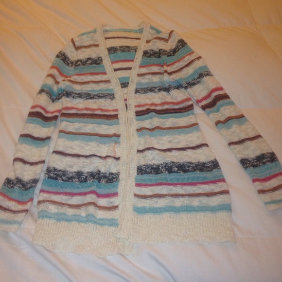 Stripped long cardigan