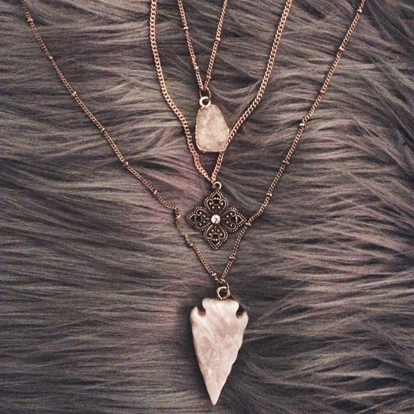 Lilac & Gold Layered Necklace