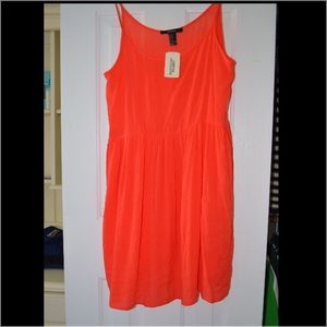 Orange/red shift dress