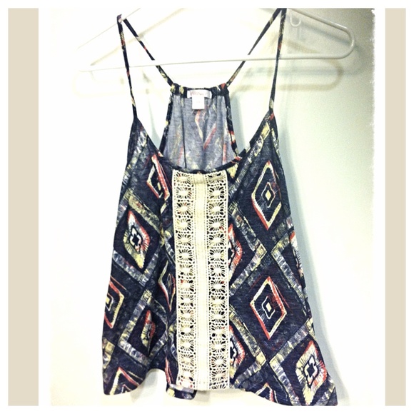 CLOSET CLEAR OUT! Xhilararion diamond tank top