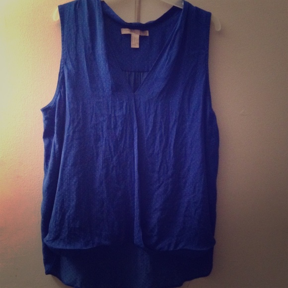 Dark blue lightly polka dot blouse - Picture 1 of 1