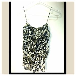 Navy and gold forever 21 top