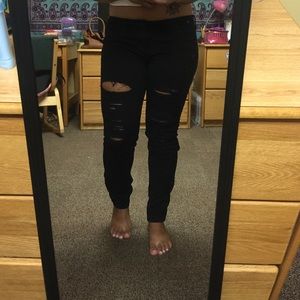 Ripped black jeans