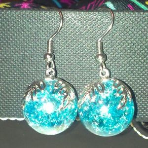 Crackle Glass Earrings