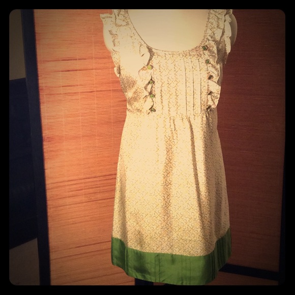 Girly green and yellow dress