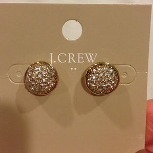 J. Crew Factory NEW Pave diamond and gold earrings