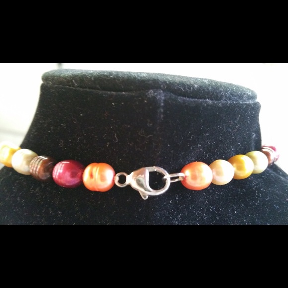 Real Pearl Fall-colored Necklace! - Picture 3 of 3