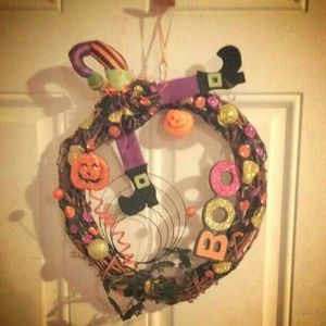 Witch Halloween wreath