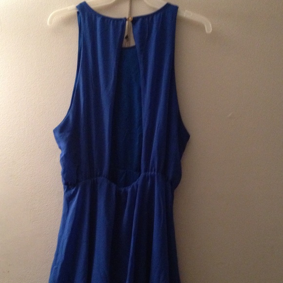 Dark blue open back dress - Picture 2 of 3