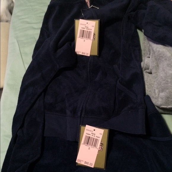 Brand new Navy Juicy Couture zip up and pants