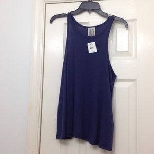 New Loose Navy Free People Tank Top