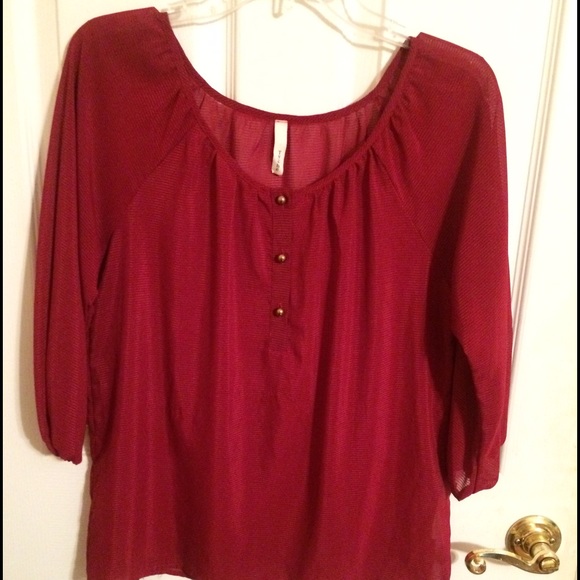 Red dress shirt