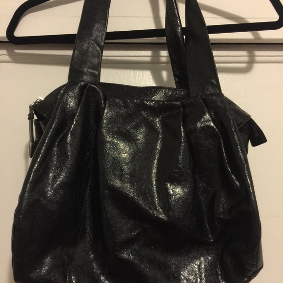 Hobo international black distress leather bag
