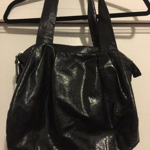 Hobo international black distress leather bag