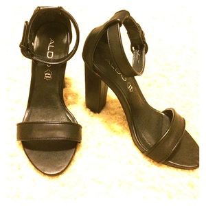 Aldo ankle strap heels