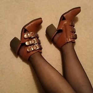 sacred heart Shoes - Like New Buckle Cutout Booties sacred heart Shoes - Like New Buckle Cutout Booties
