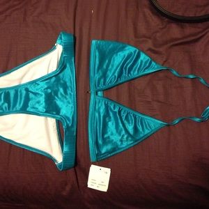 NWT Vintage JLo Aqua bathing suit