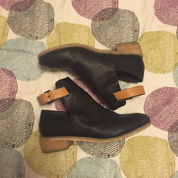 Black Cutout Booties