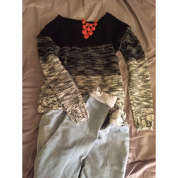 Ombré knitted sweater