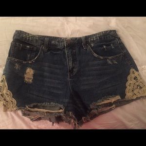 Free People Jean Shorts