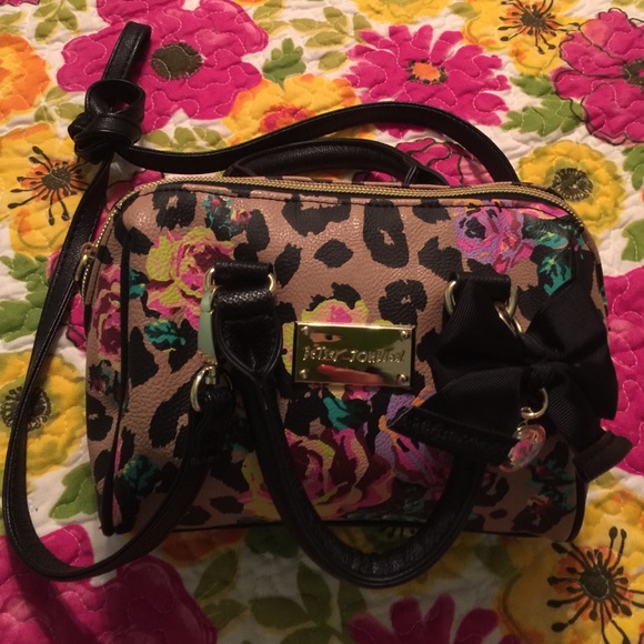 Betsey Johnson Handbags - Betsey Johnson Leopard Floral Mini Bag New