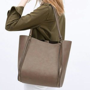 ZARA tote with fringe