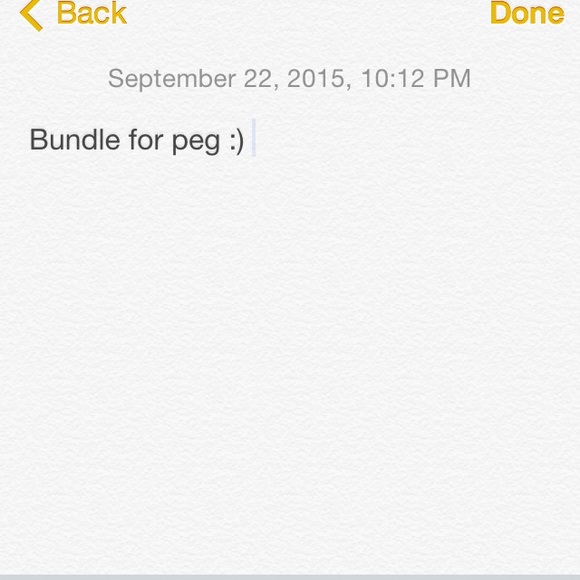 BUNDLE FOR PEG