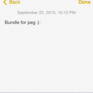 BUNDLE FOR PEG