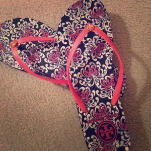 Tory burch authentic flip flops size 10