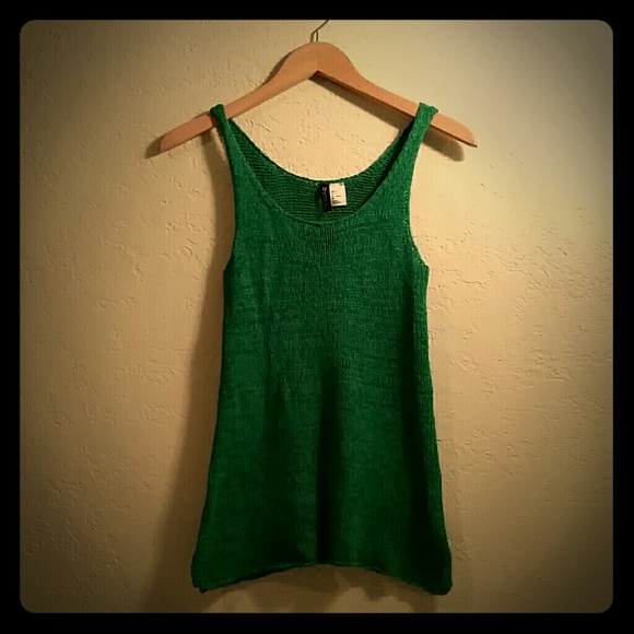 Lightly used, green knit tank.