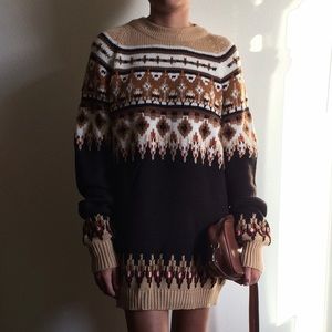 Vintage Fair Isle Oversize Sweater
