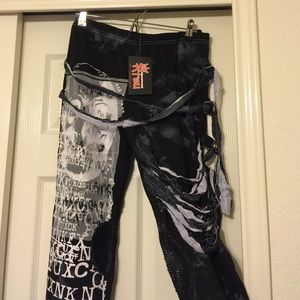 Tie Dye Gothic Punk Leggings