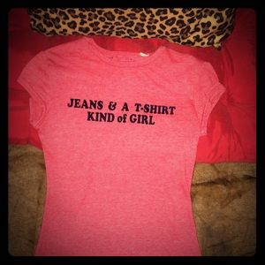 Cut to says T shirt and jeans kinda girl like new