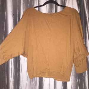 Anthropology mustard sweater