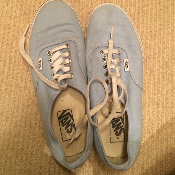 RARE baby blue vans