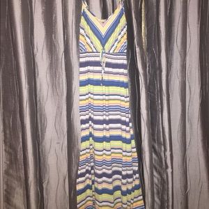Striped maxi dress